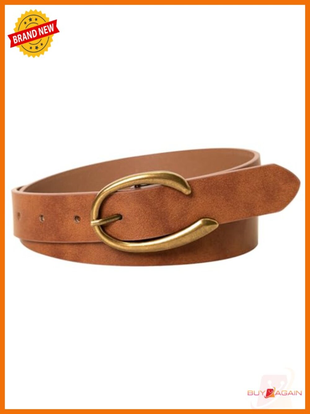 Retro C-Buckle Suede Leather Belt for Women Faux Leather PU Animal Print